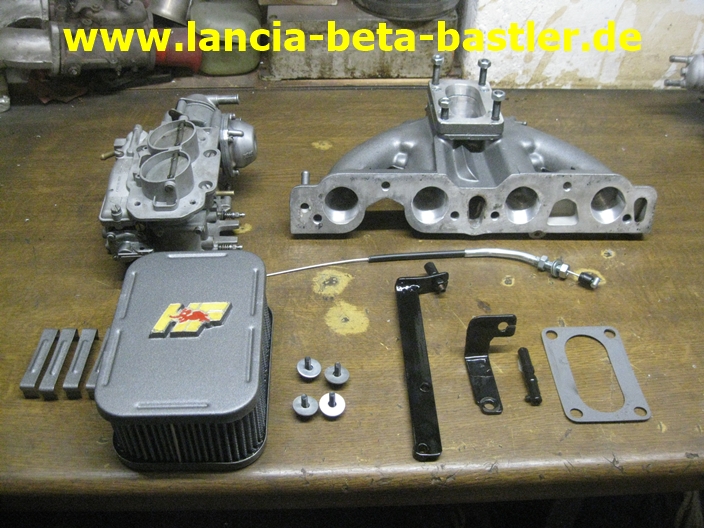 36 mm Doppelvergaser System fr den Lancia Beta-3