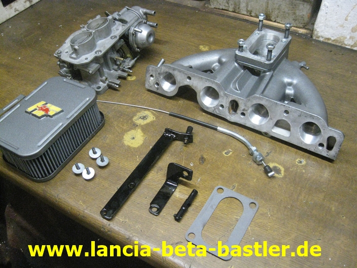 36 mm Doppelvergaser System fr den Lancia Beta-4