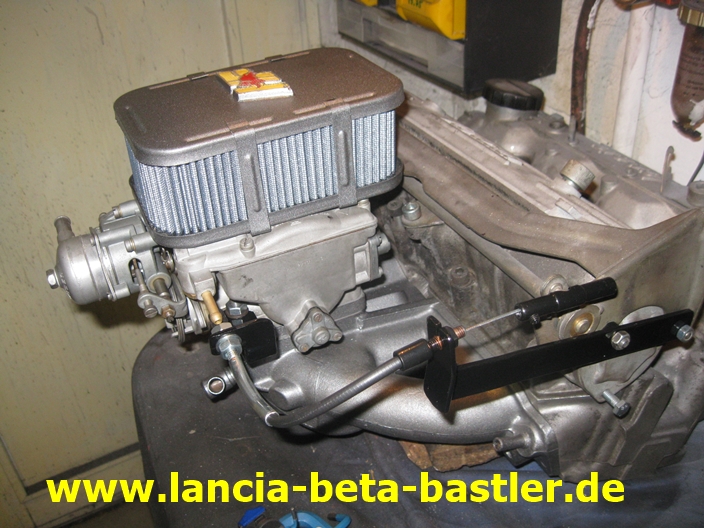 36 mm Doppelvergaser System fr den Lancia Beta-5