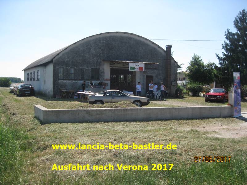 Ausfahrt nach Verona 2017 Lancia Beta Museum