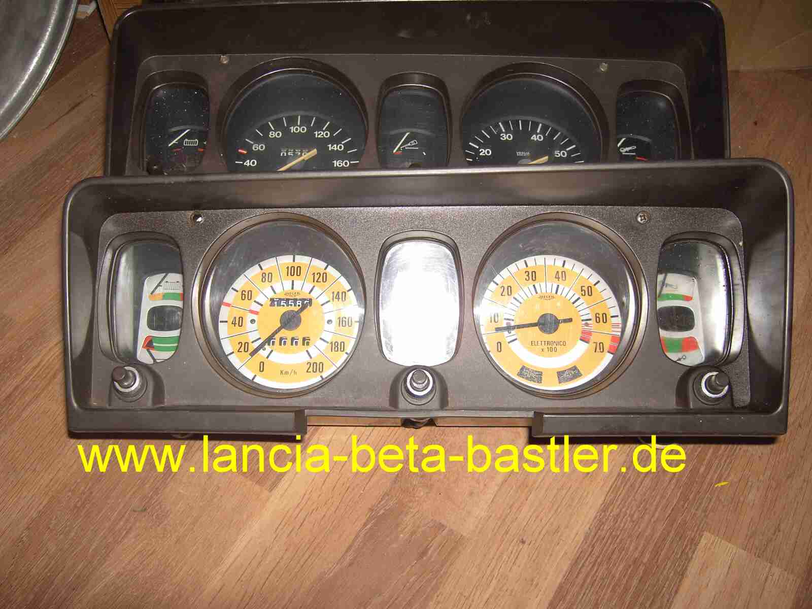 Tacho Cockpit gelb Lancia Beta Serie 1