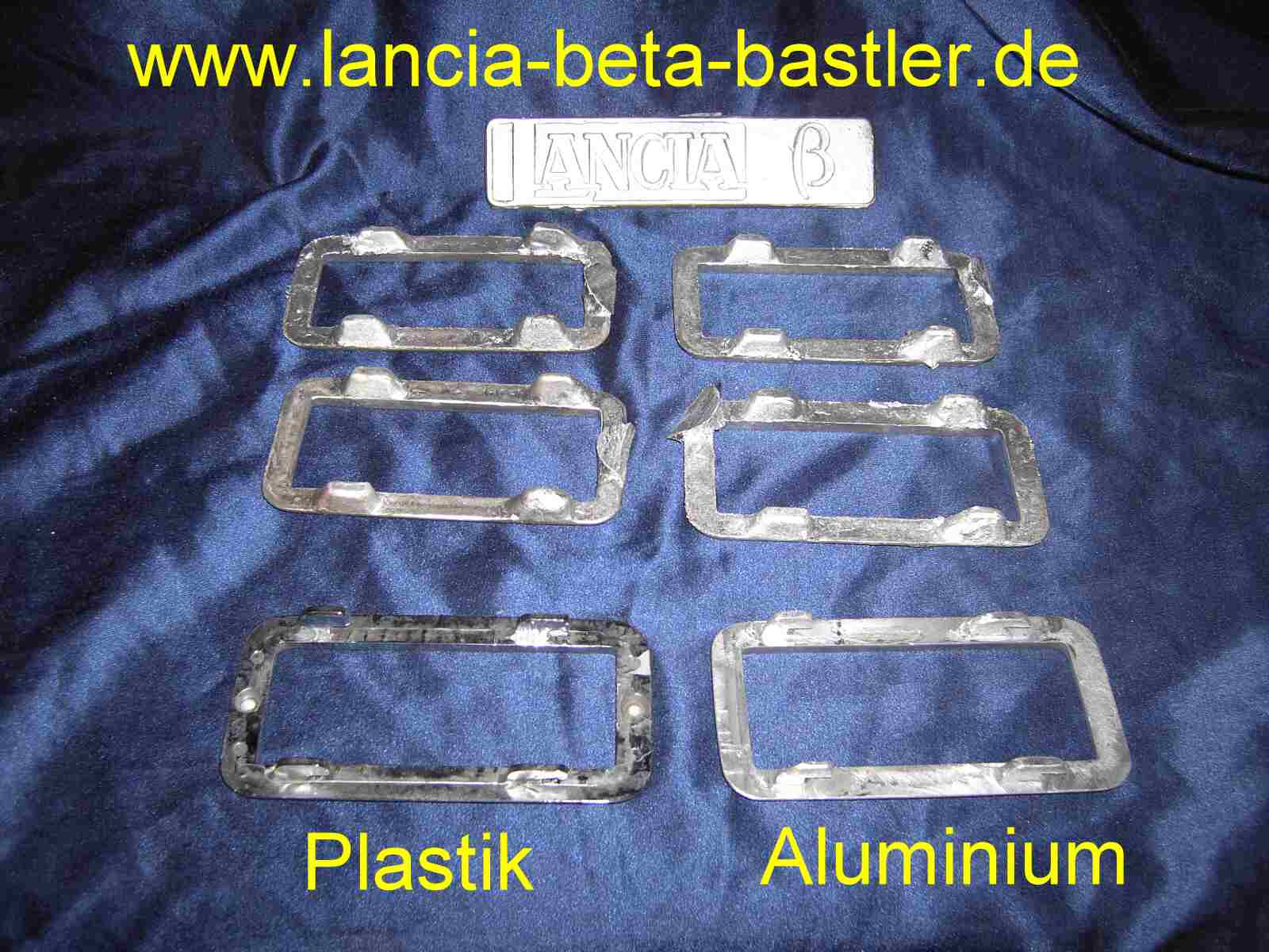 Trgriffrahmen aus Aluminium fr Lancia Beta 2
